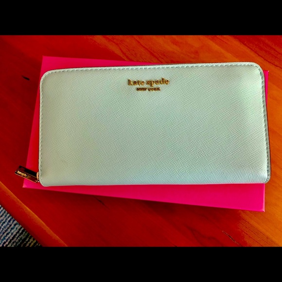 NWOT Kate Spade mint continental zip wallet - Picture 6 of 7